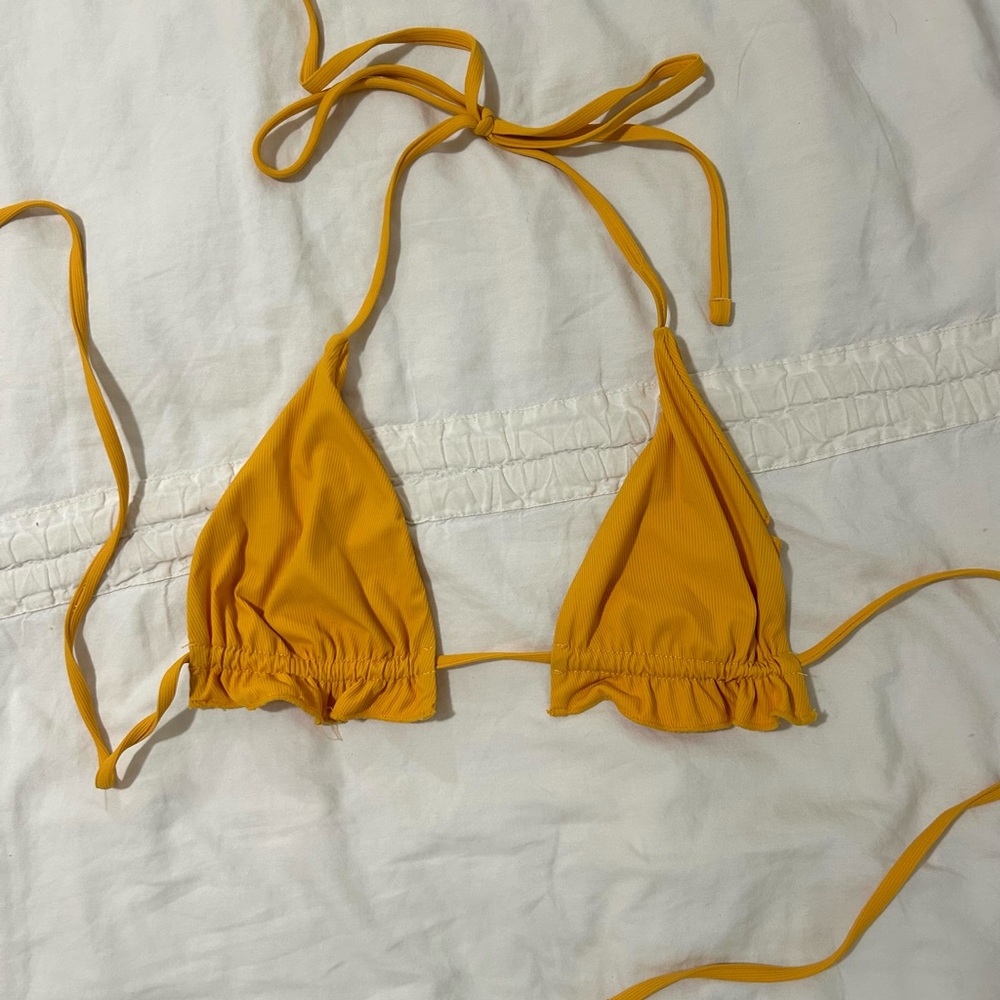 Yellow Bikini Top